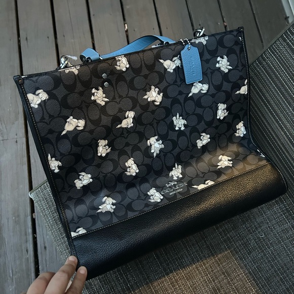Coach Dempsey purse bag tote puppies puppy nwt very large new - Picture 14 of 16